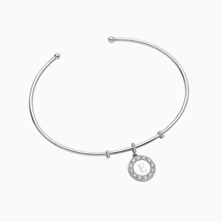 Diamond Initial Bangle