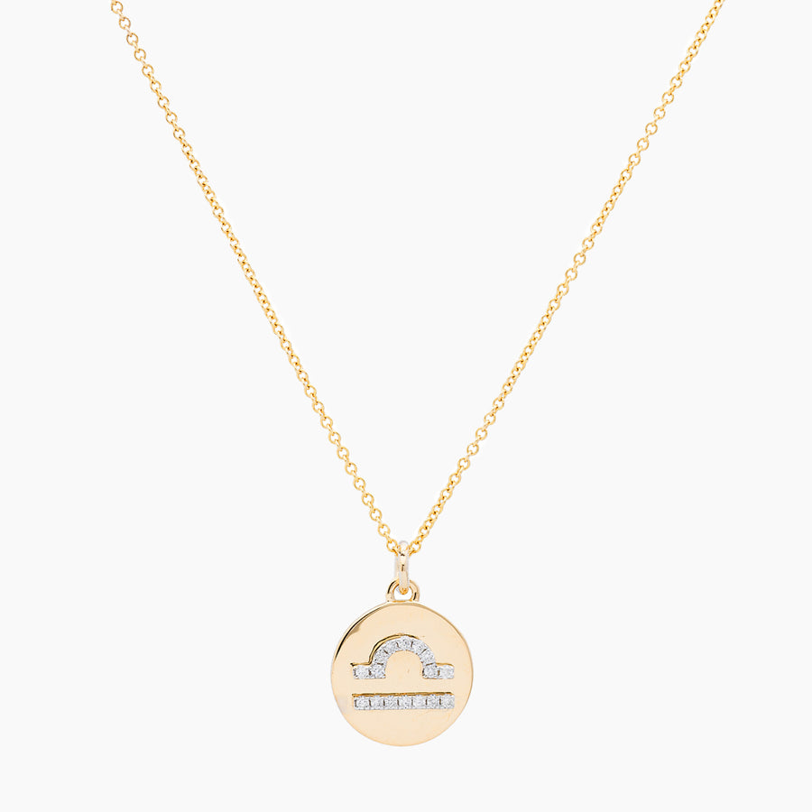 Libra Gold and Diamonds Pendant