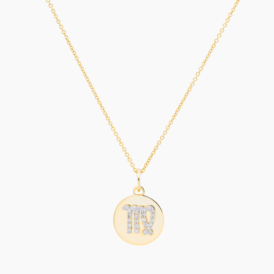 Virgo Gold and Diamonds Pendant